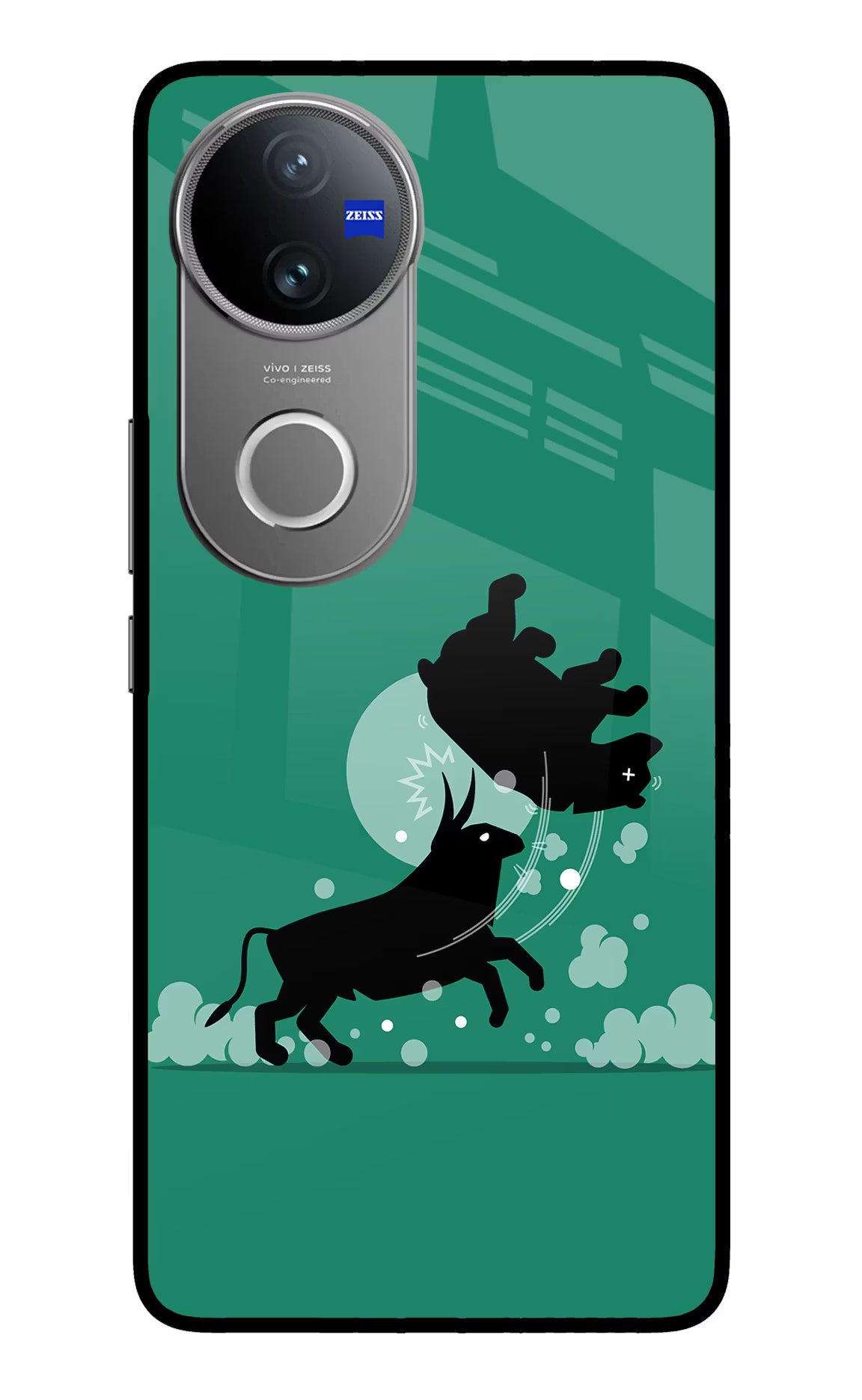 Bull Conqueror Vivo V50 5G Glass Case