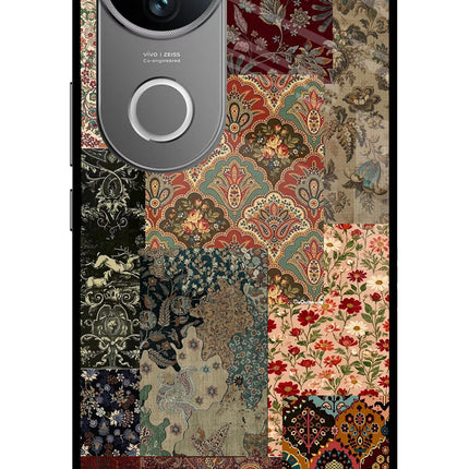 Desi Print Vivo V50 5G Glass Case Back Cover by Casekaro