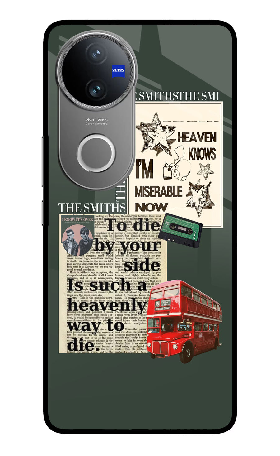 The Smiths Vivo V50 5G Back Cover, Metal case
