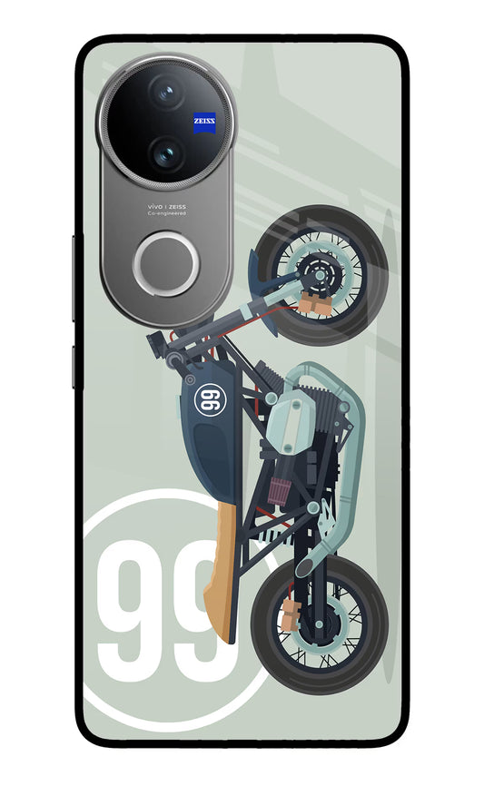 Classic Cafe Racer 99 Vivo V50 5G Glass Case