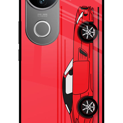 Red Velocity Vivo V50 5G Glass Case