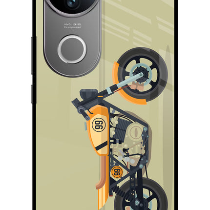 Vertical Speedster Vivo V50 5G Glass Case