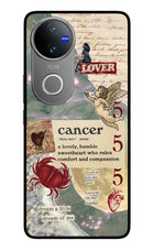 Cancer Zodiac Vivo V50 5G Glass Case