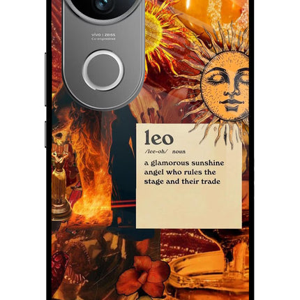 Leo Zodiac Vivo V50 5G Glass Case