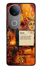 Leo Zodiac Vivo V50 5G Glass Case