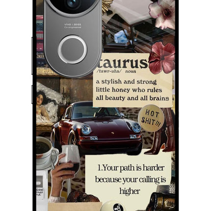 Taurus Zodiac Vivo V50 5G Glass Case
