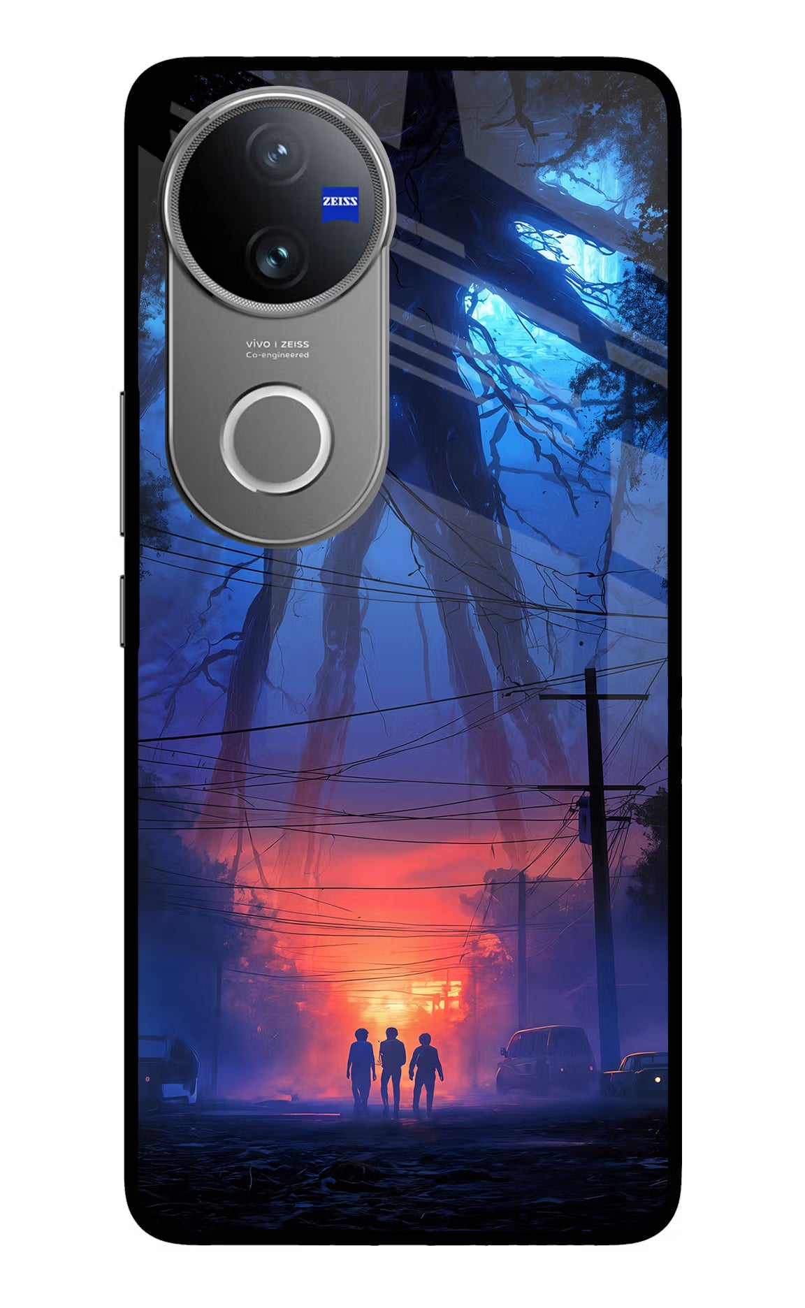 Ordinary Things Shadow Vivo V50 5G Glass Case Back Cover by Casekaro