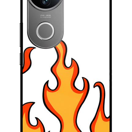 Fired Up – White Vivo V50 5G Glass Case