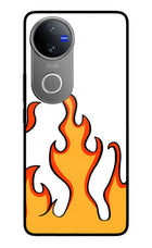 Fired Up – White Vivo V50 5G Glass Case