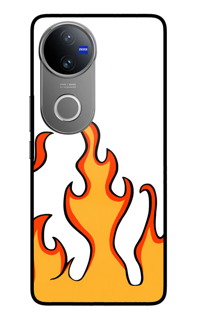 Fired Up – White Vivo V50 5G Glass Case