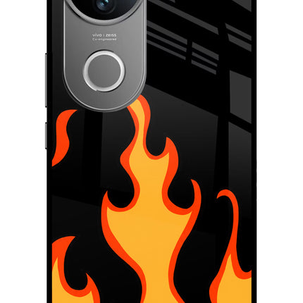 Fired Up – Black Vivo V50 5G Glass Case