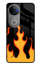 Fired Up – Black Vivo V50 5G Glass Case