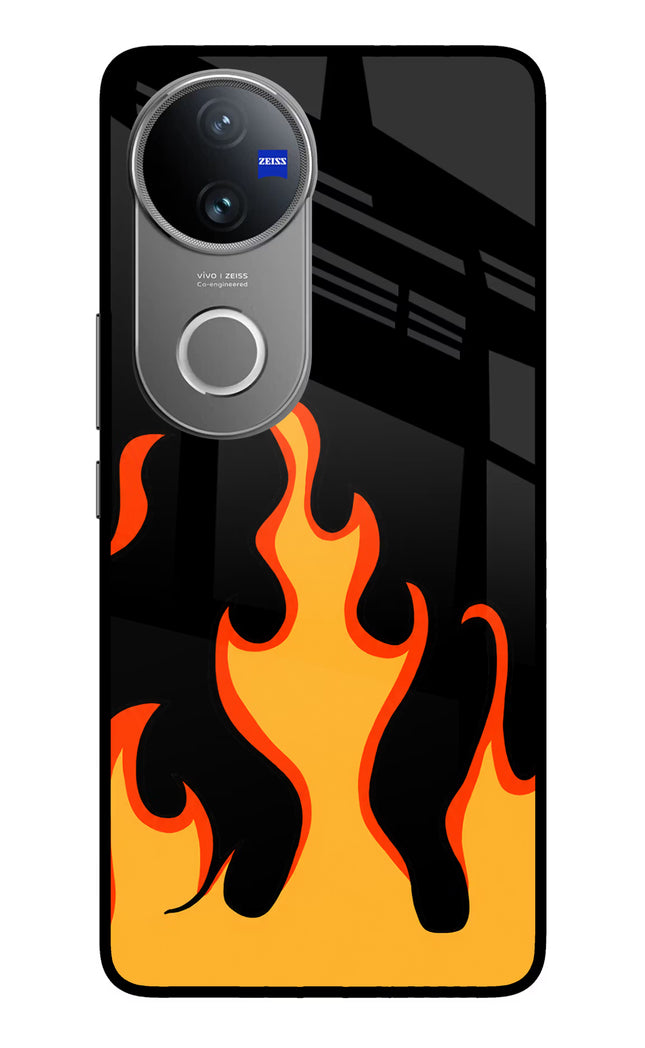 Fired Up – Black Vivo V50 5G Glass Case