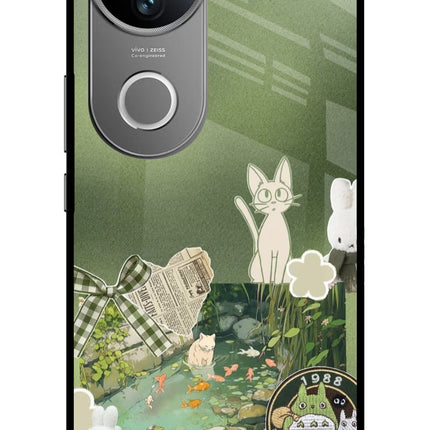 Aesthetic anime Vivo V50 5G Glass Case