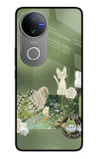 Aesthetic anime Vivo V50 5G Glass Case