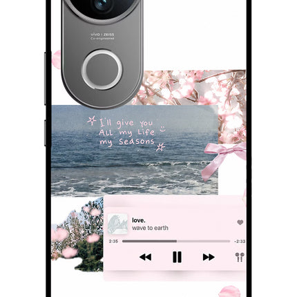 Wave to earth Vivo V50 5G Glass Case