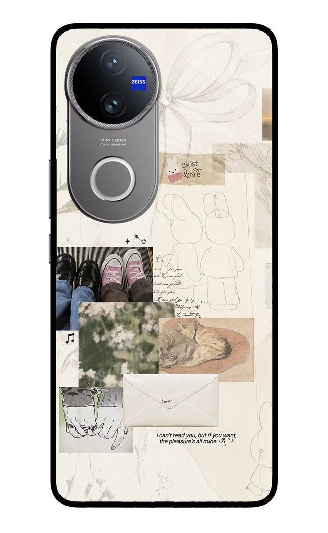 Soft Aesthetic Vivo V50 5G Glass Case