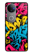 Graffiti Vibe Vivo V50 5G Glass Case