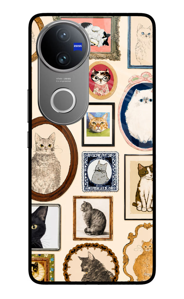 Mirror Cats Vivo V50 5G Glass Case