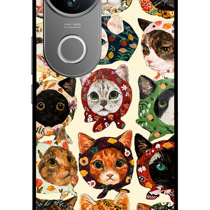 Cool Cat Vivo V50 5G Glass Case