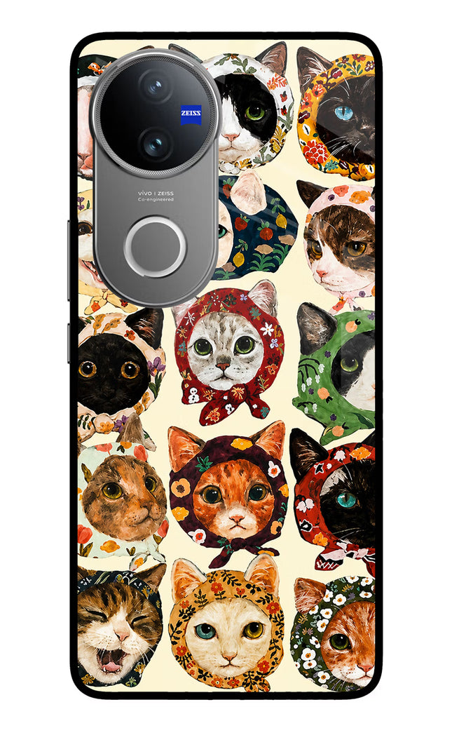 Cool Cat Vivo V50 5G Glass Case