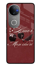 Velvet Cherry Vivo V50 5G Glass Case