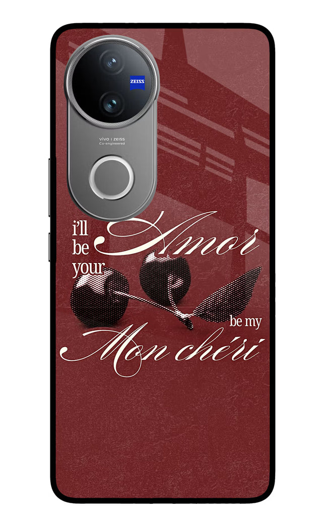 Velvet Cherry Vivo V50 5G Glass Case