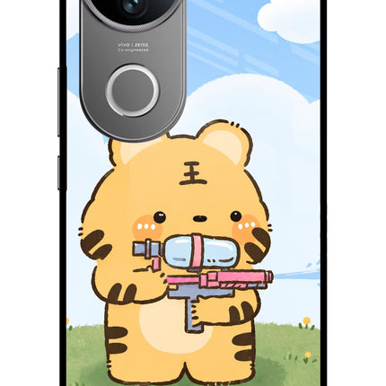 Tiger Treat Vivo V50 5G Glass Case