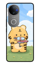 Tiger Treat Vivo V50 5G Glass Case