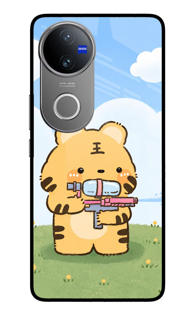 Tiger Treat Vivo V50 5G Glass Case