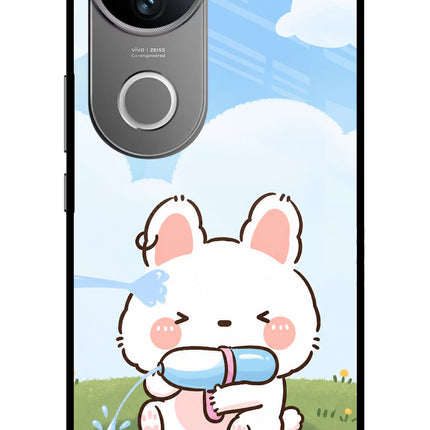 Bunny Treat Vivo V50 5G Glass Case