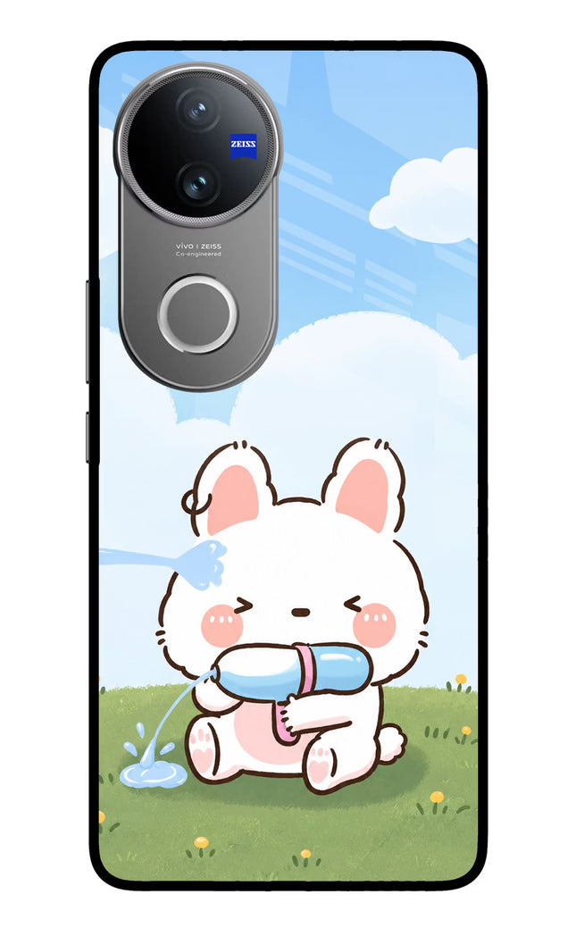 Bunny Treat Vivo V50 5G Glass Case