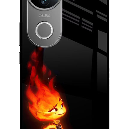 Ember Flame Vivo V50 5G Glass Case