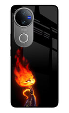 Ember Flame Vivo V50 5G Glass Case