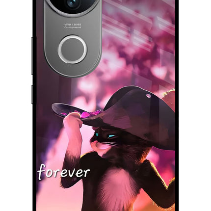 Forever Cat Vivo V50 5G Glass Case