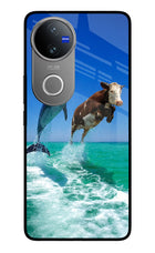 Dolphin vs Cow Vivo V50 5G Glass Case