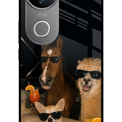 Party Squad Vivo V50 5G Glass Case