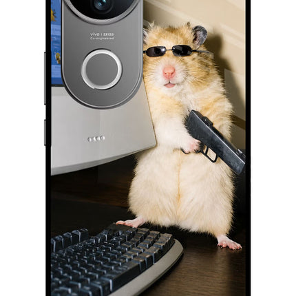 Hacker Hamster Vivo V50 5G Glass Case