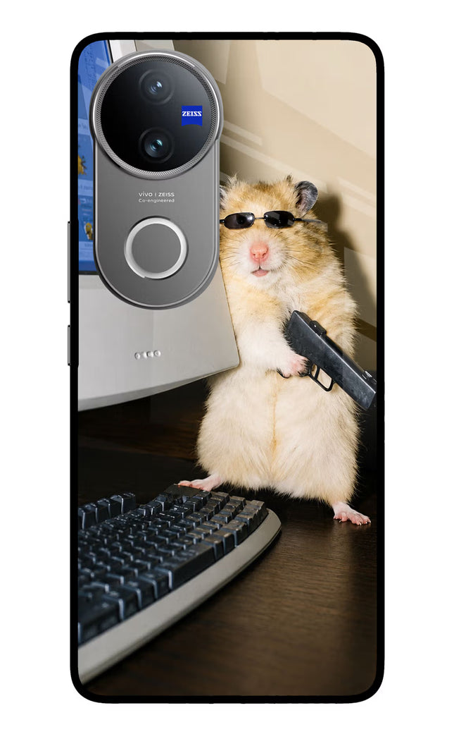 Hacker Hamster Vivo V50 5G Glass Case