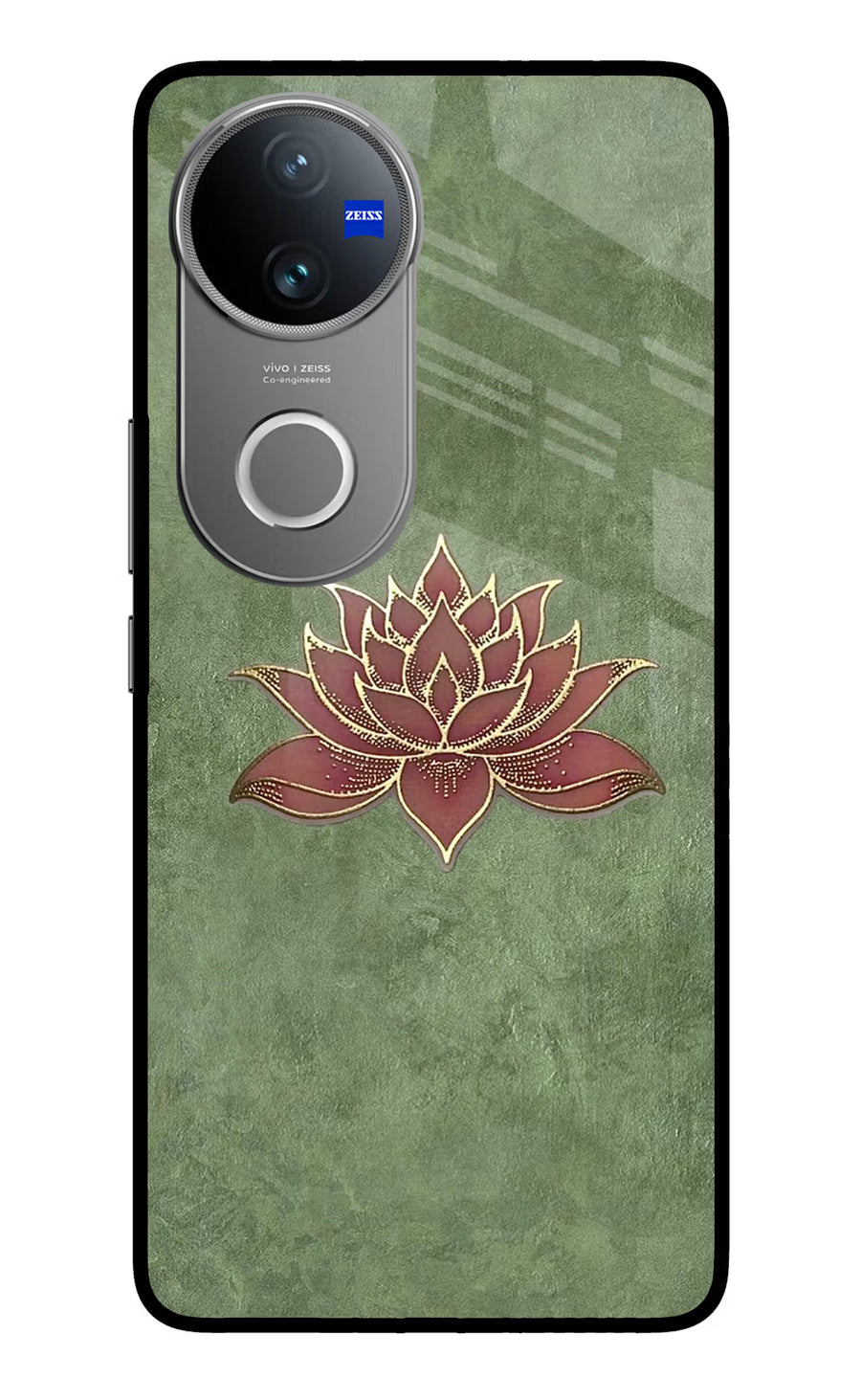 Lotus Grace Vivo V50 5G Back Cover, Glass case