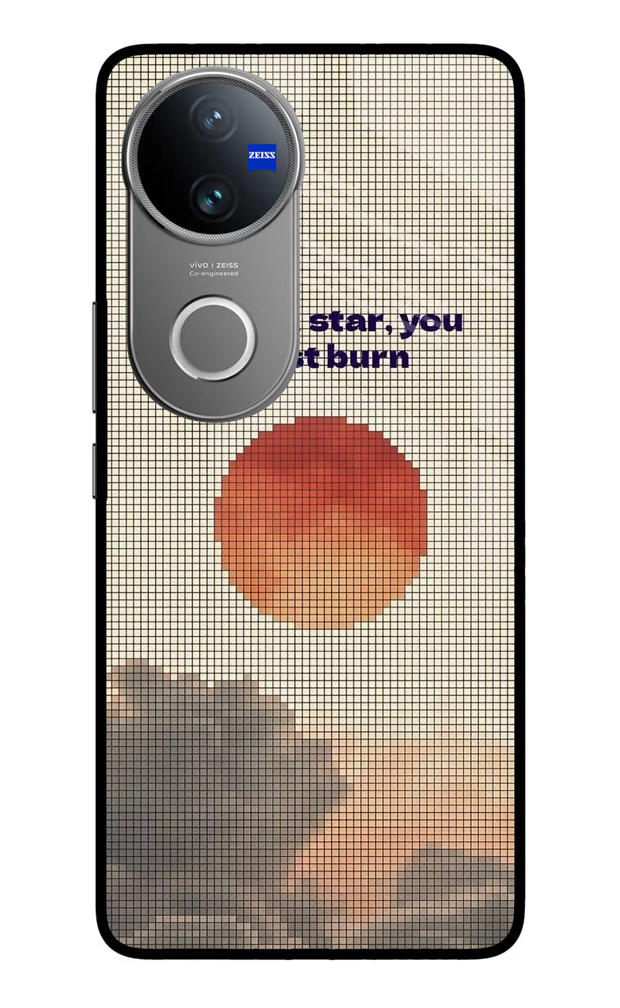 Pixel Sun Vivo V50 5G Back Cover, Glass case