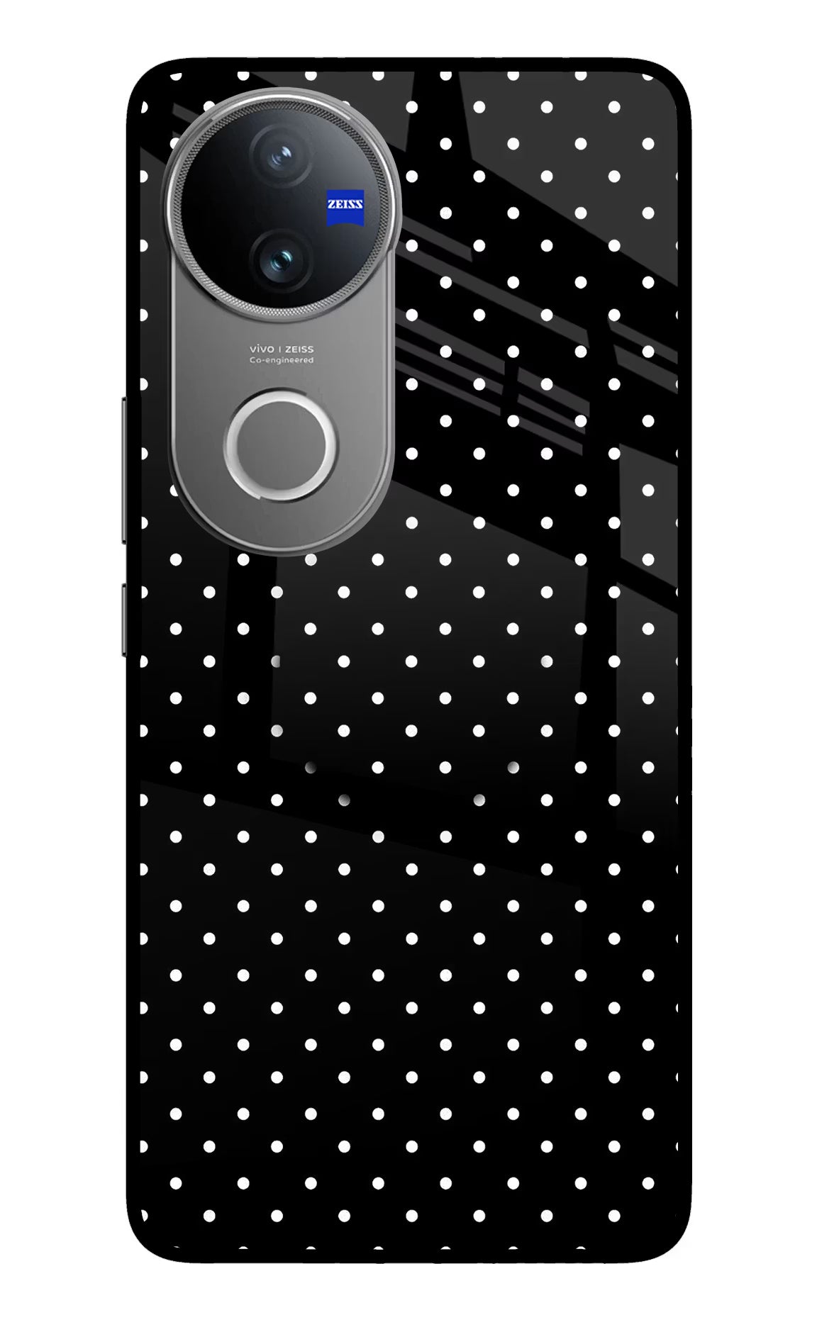 White Dots Vivo V50 5G Pop Case by Casekaro