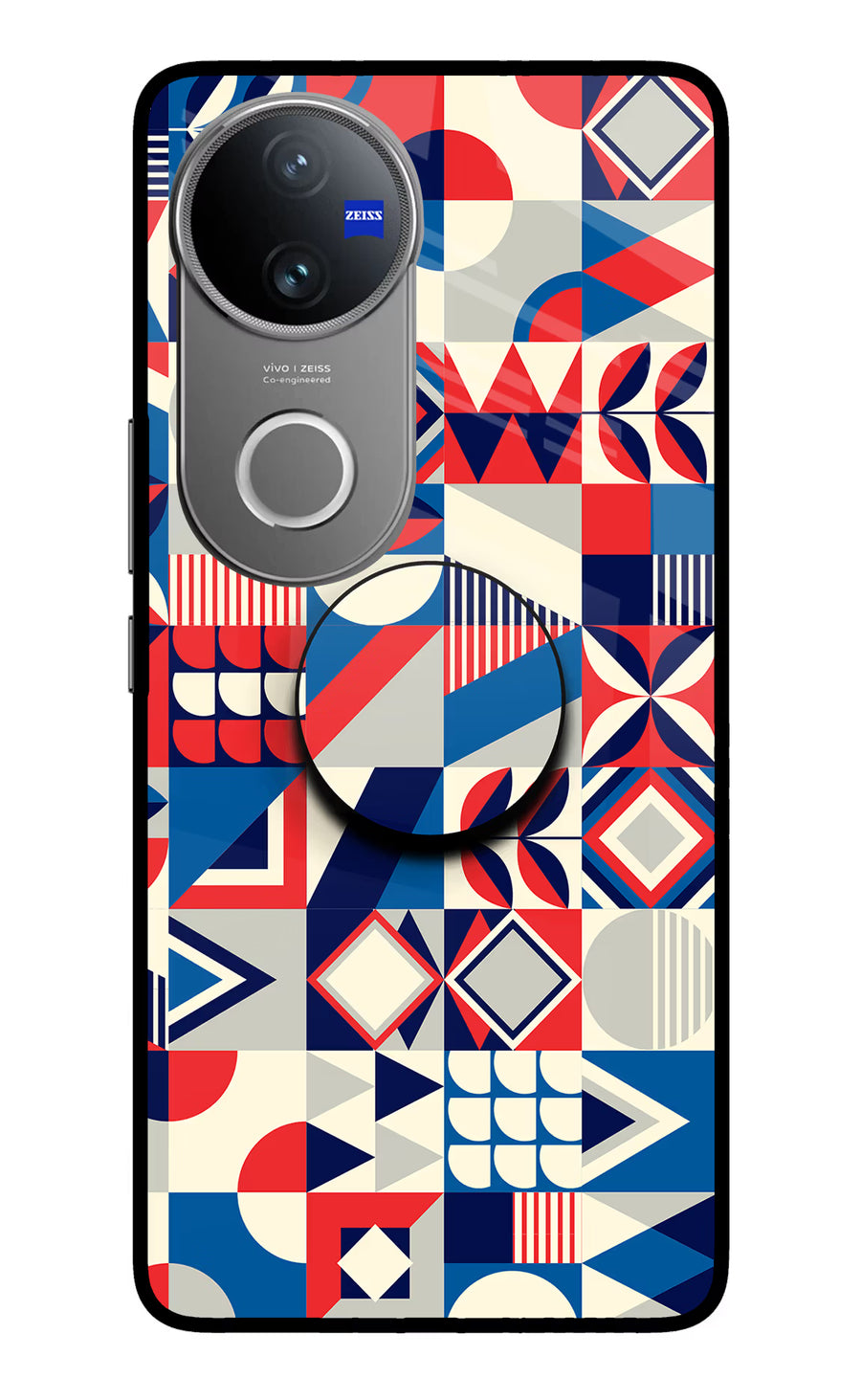 Colorful Pattern Vivo V50 5G Pop Case, Metal case
