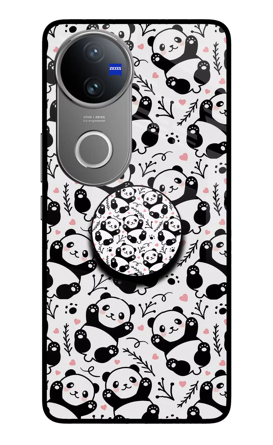 Cute Panda Vivo V50 5G Pop Case, Metal case