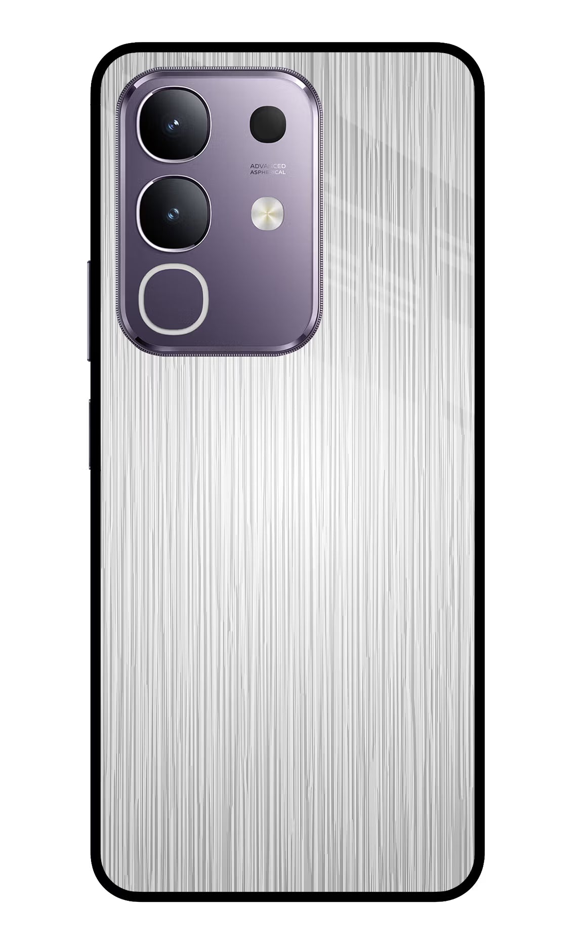 Wooden Grey Texture Vivo T4x 5G Glass Case Back Cover by Casekaro