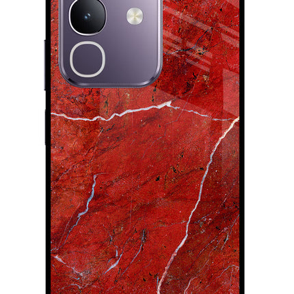 Red Marble Design Vivo T4x 5G Glass Case