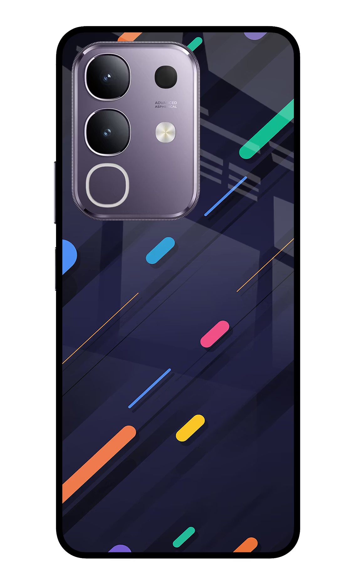 Abstract Design Vivo T4x 5G Glass Case Back Cover by Casekaro