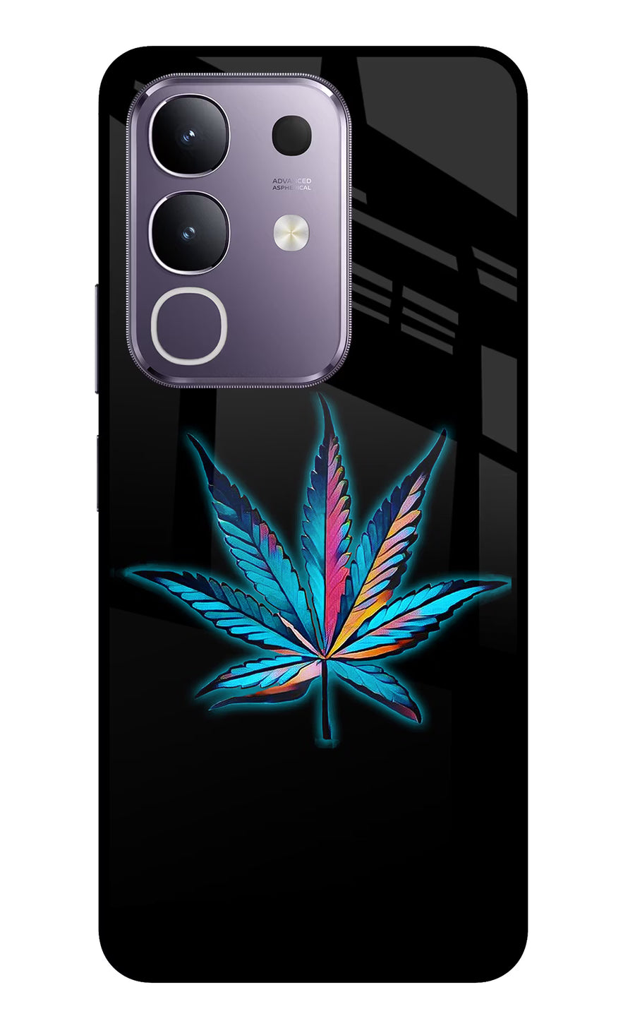 Weed Vivo T4x 5G Back Cover, Glass case