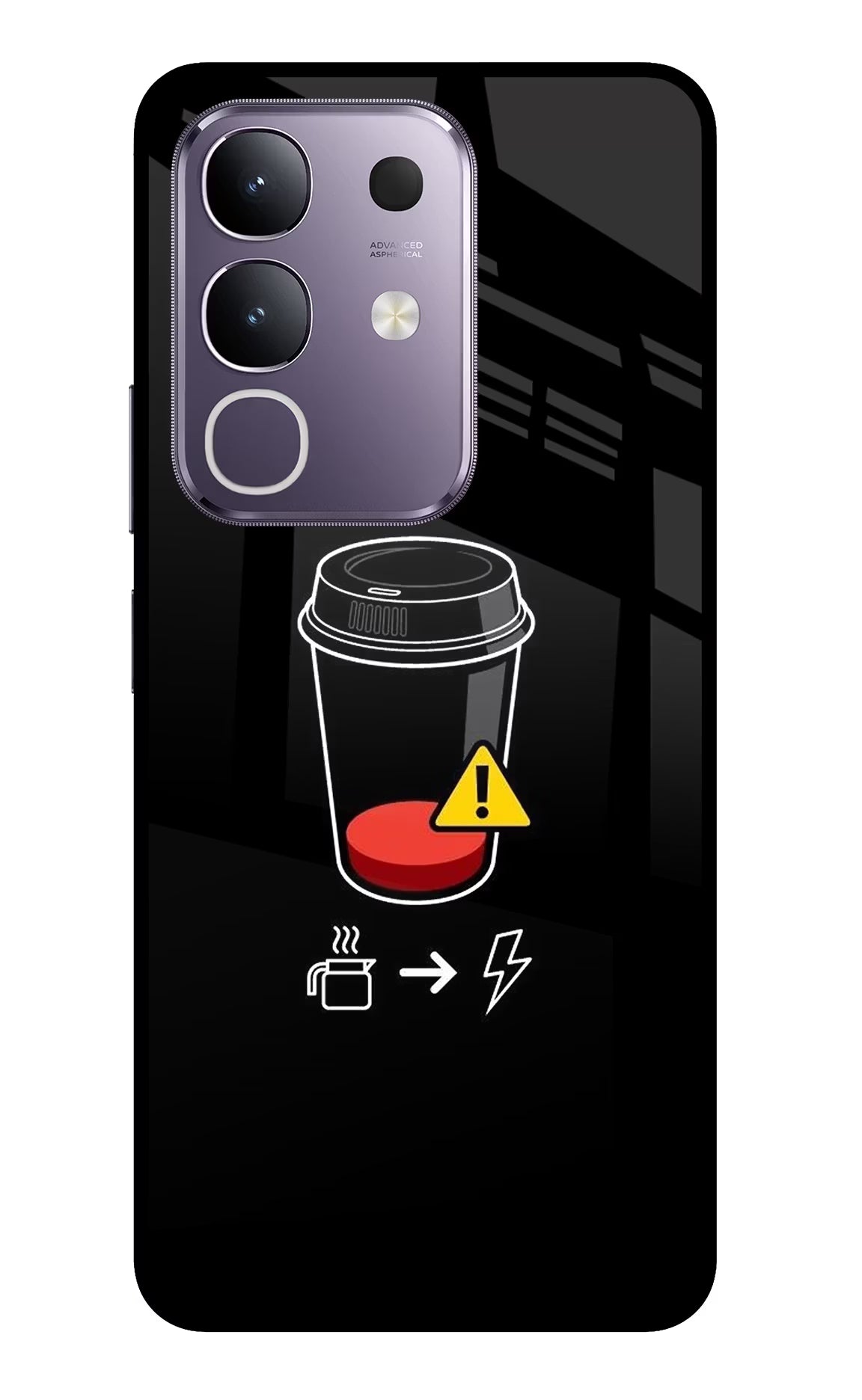 Coffee Vivo T4x 5G Glass Case