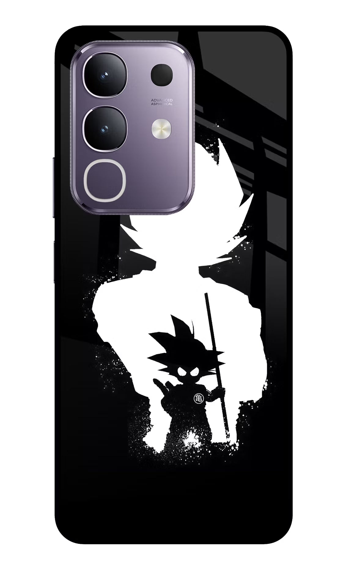 Goku Shadow Vivo T4x 5G Glass Case Back Cover by Casekaro